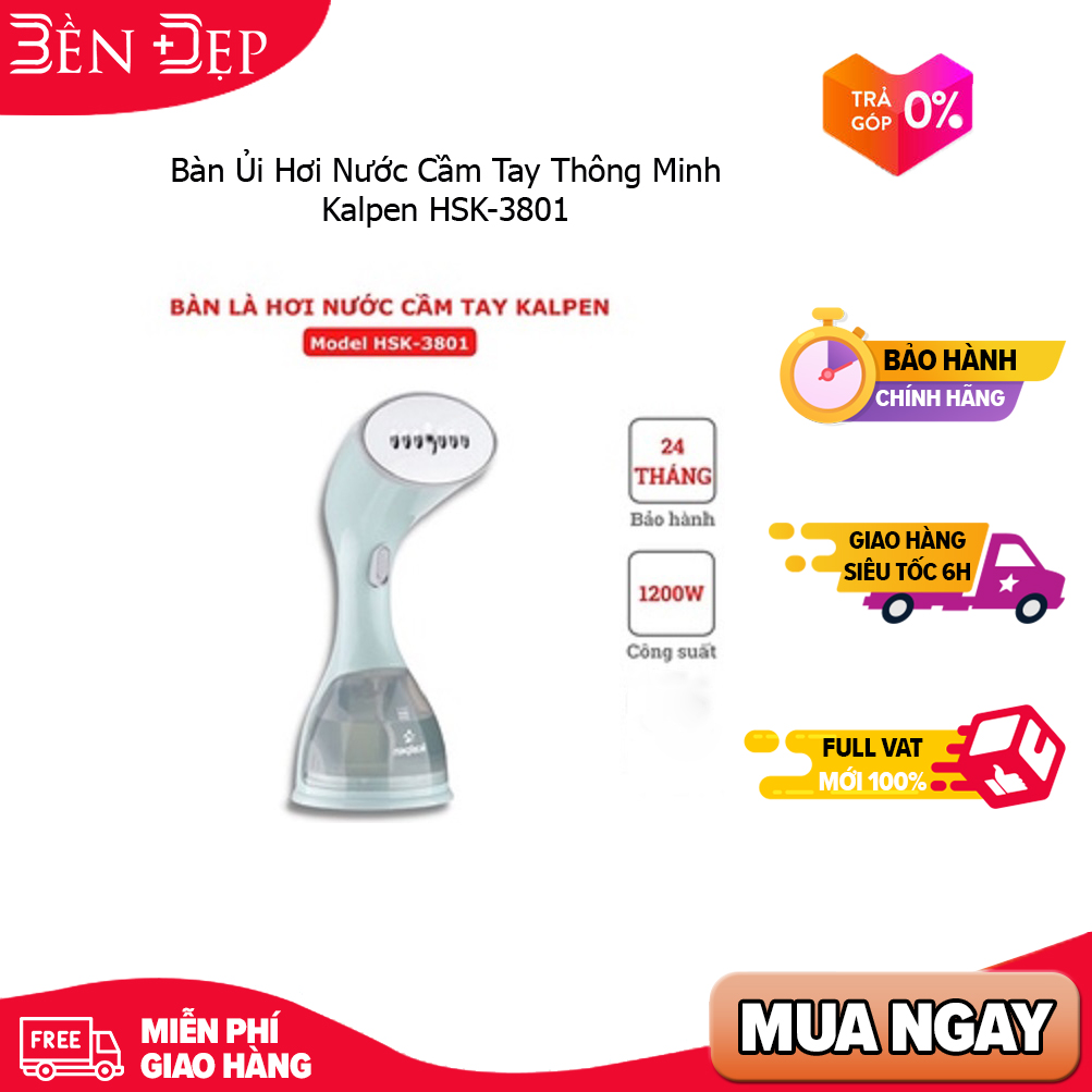 Bàn ủi hơi nước cầm tay thông minh kalpen hsk-3801