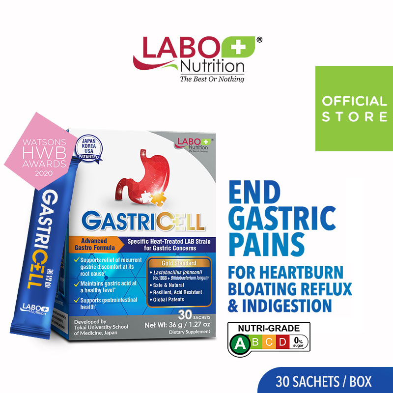 LABO Nutrition GastriCELL Sachet Eliminate Gastric Symptoms & H. Pylori