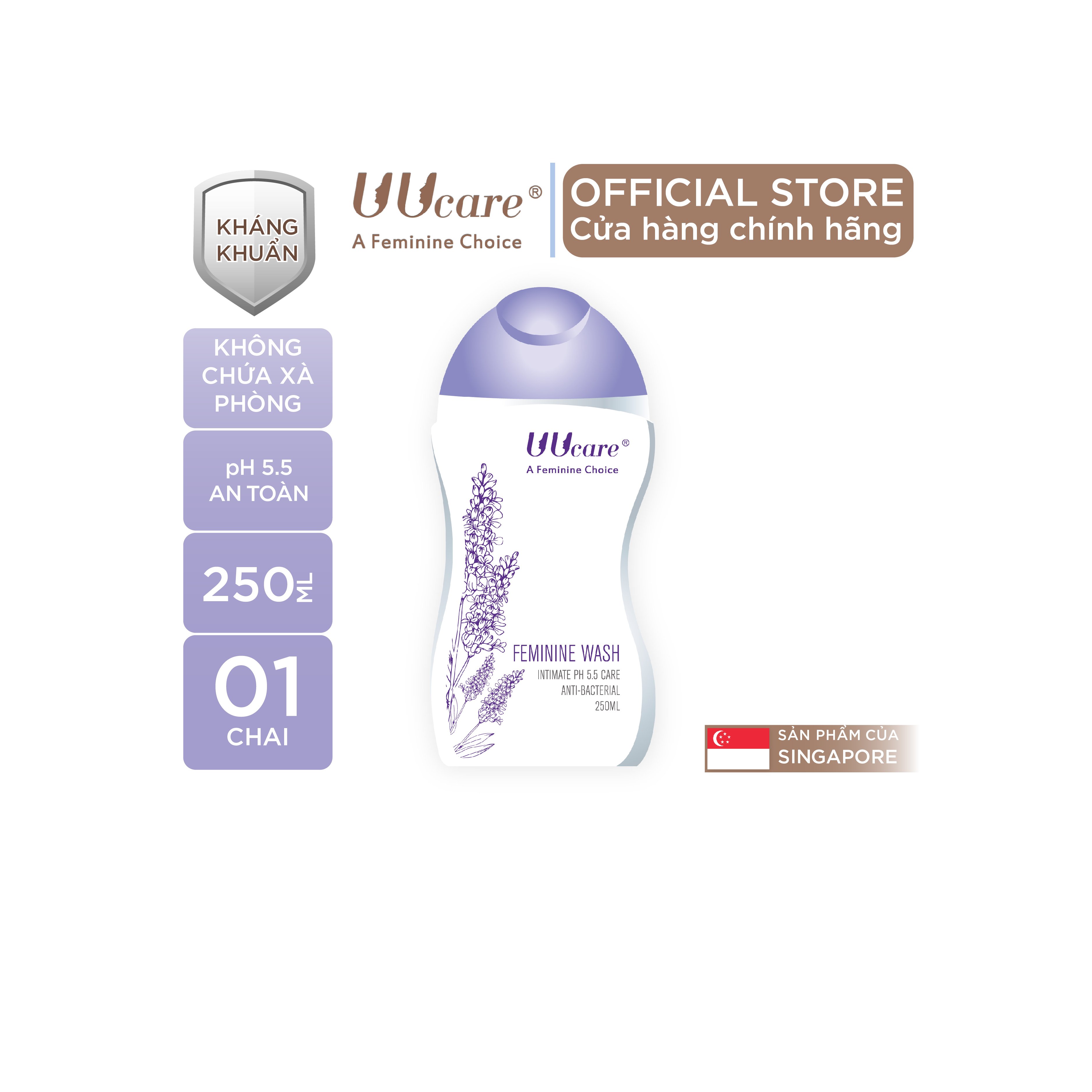 Dung dịch phụ nữ UUcare Singapore 250ml