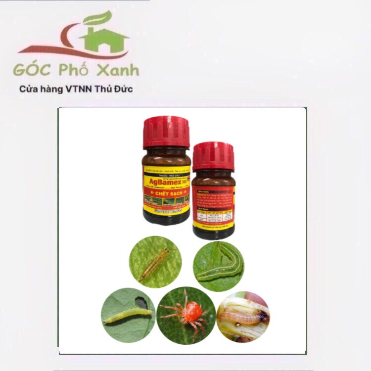 Trừ sâu cuốn lá bọ trĩ nhện đỏ ABA 5.0EC AgBamex 100ml