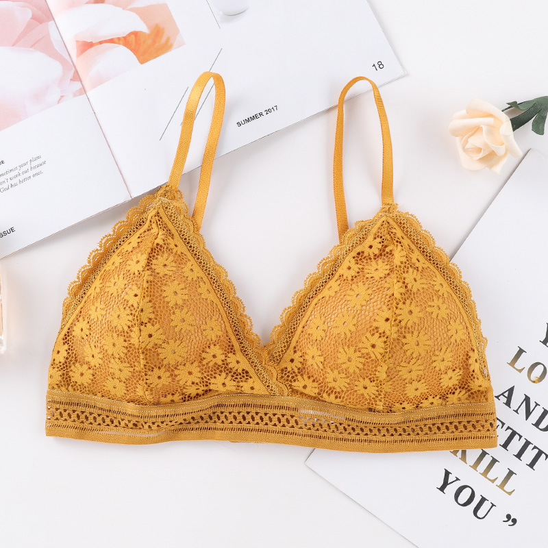 [Siêu đẹp] Áo ngực áo Bralette kiểu Pháp mút mỏng tháo được