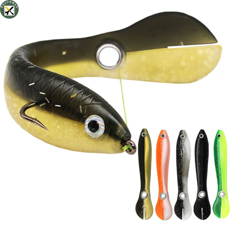 Boupower IN stock 5pcs Multicolor Soft Bait Fishing Lures Fake