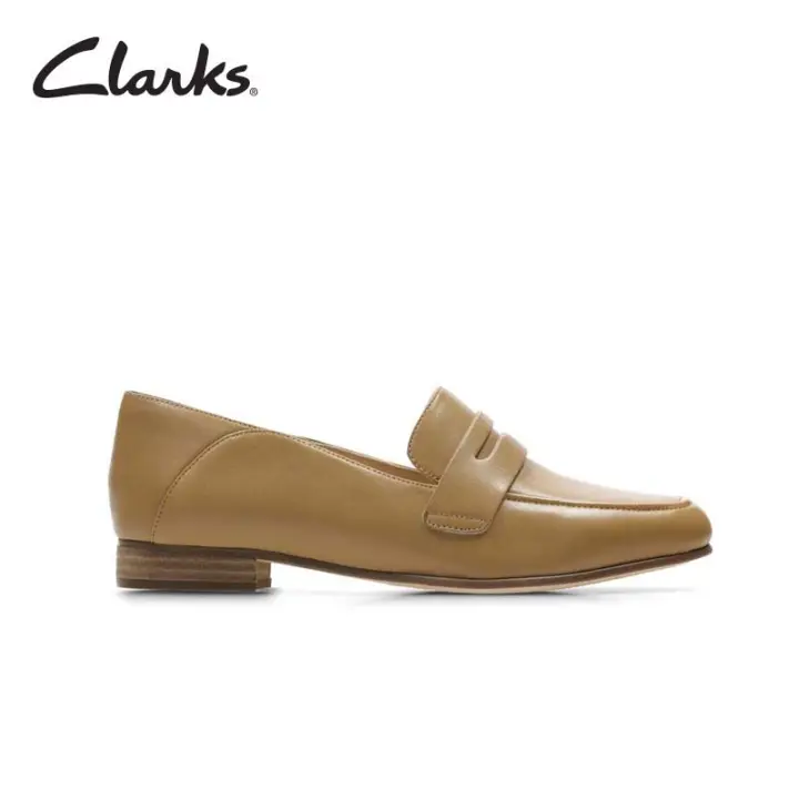 Clarks Pure Iris Light Tan Leather 