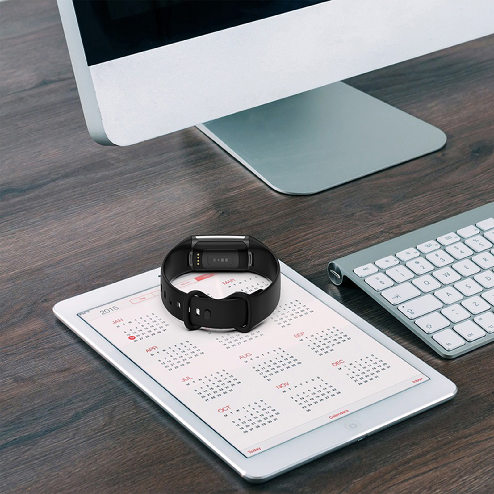 Dây đeo đồng hồ vòng đeo tay dây đeo cao su chính thức cùng một phong cách Phụ Kiện Vòng tay cho Sạc Fitbit 5/6