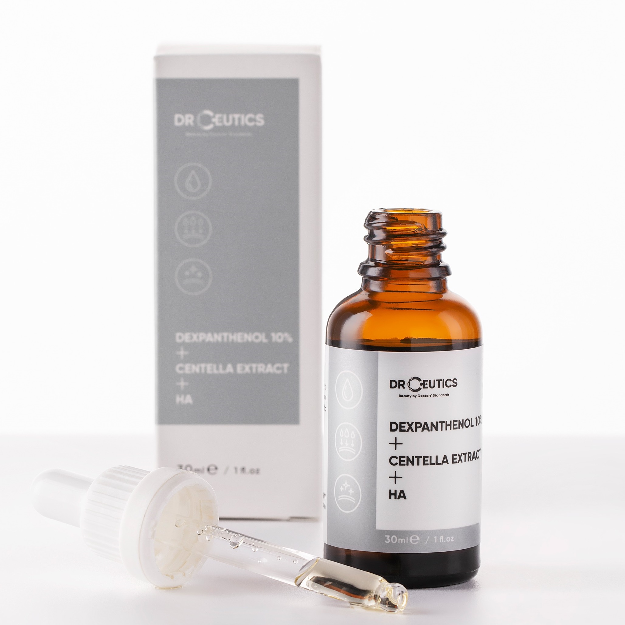 Serum B5 DrCeutics Cấp Ẩm Và Phục Hồi Da Dexpanthenol 10% + Centella Extract + HA 30ml