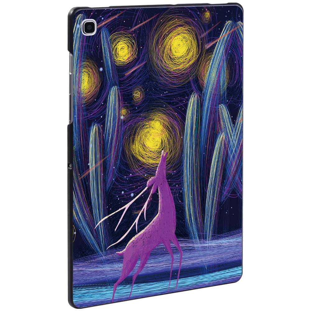 Case For Samsung Galaxy Tab A 10.1 2019 T515/T510 Printed Hard Plastic Protective back Tablet shell Cover + Free Stylus. 