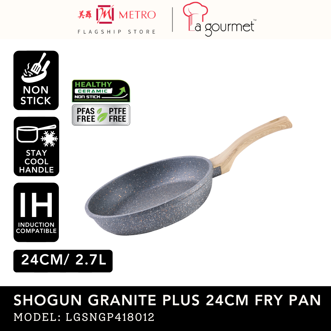 La Gourmet Shogun Granite Plus Ceragan 26cm Ceramic Fry Pan 418012
