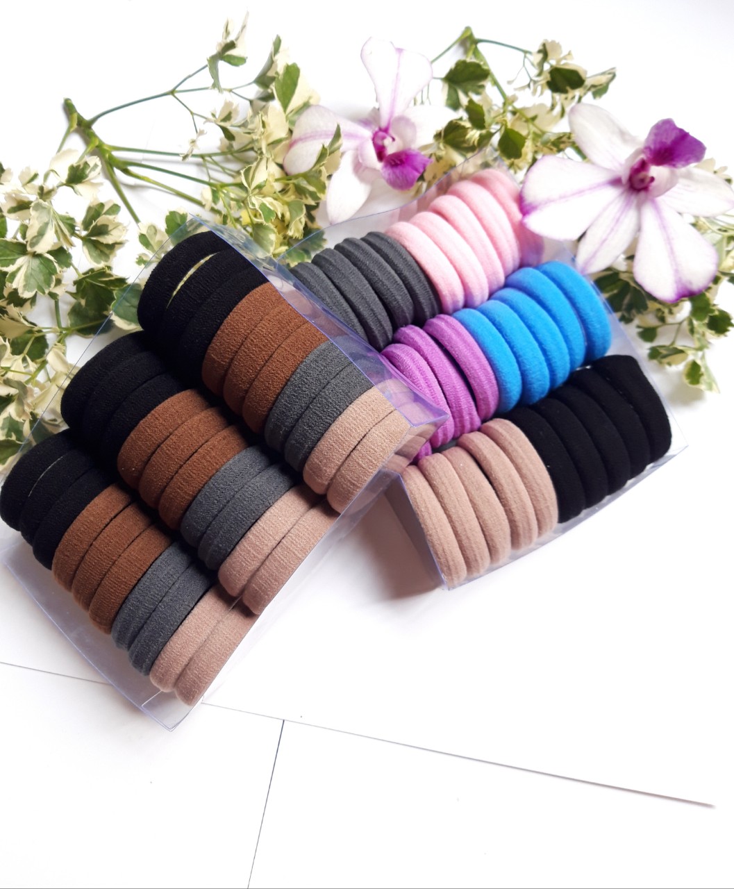 Hộp 30 cái cột thun cột tóc siêu chắc