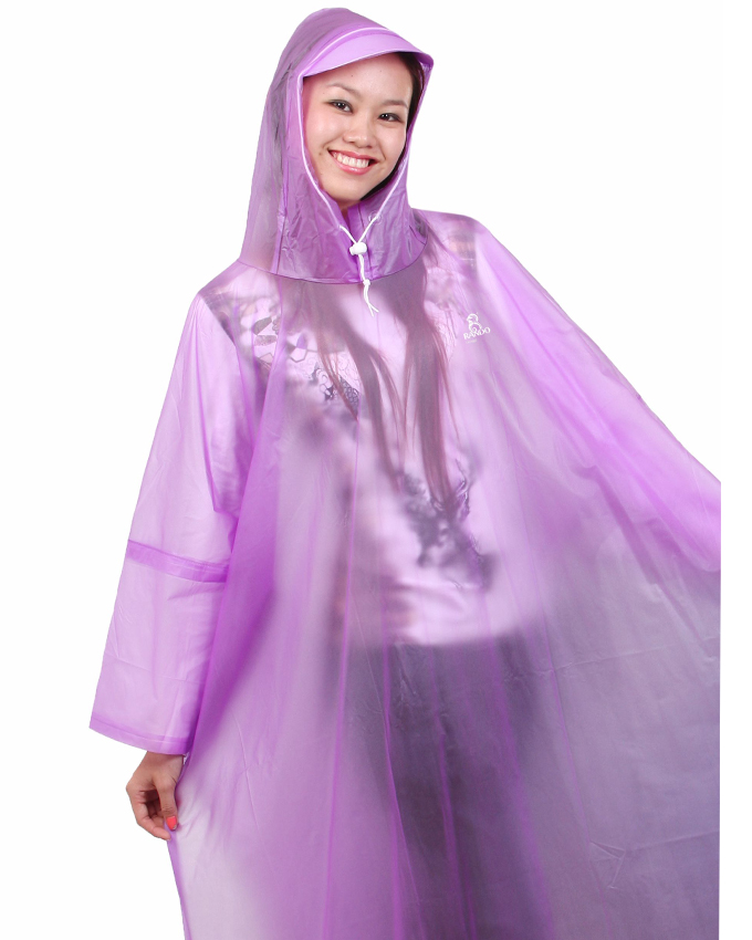 Turtle Neck Raincoat in Color (Random Color Delivery)