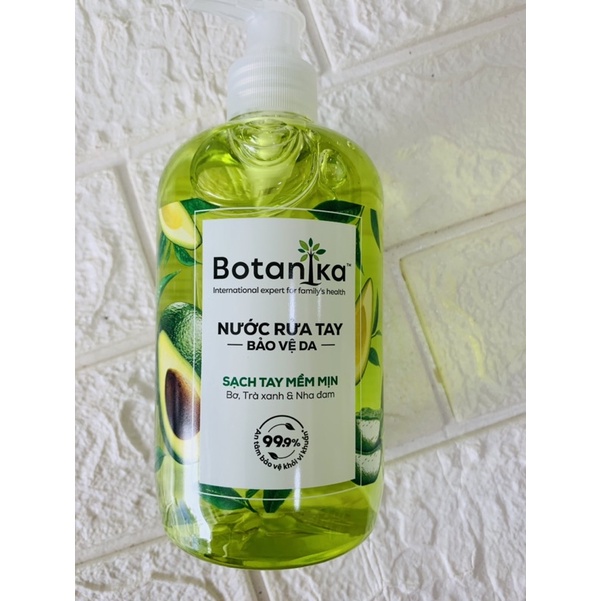 (Giá Tốt) Nước rửa tay bảo vệ da Botanika 500g