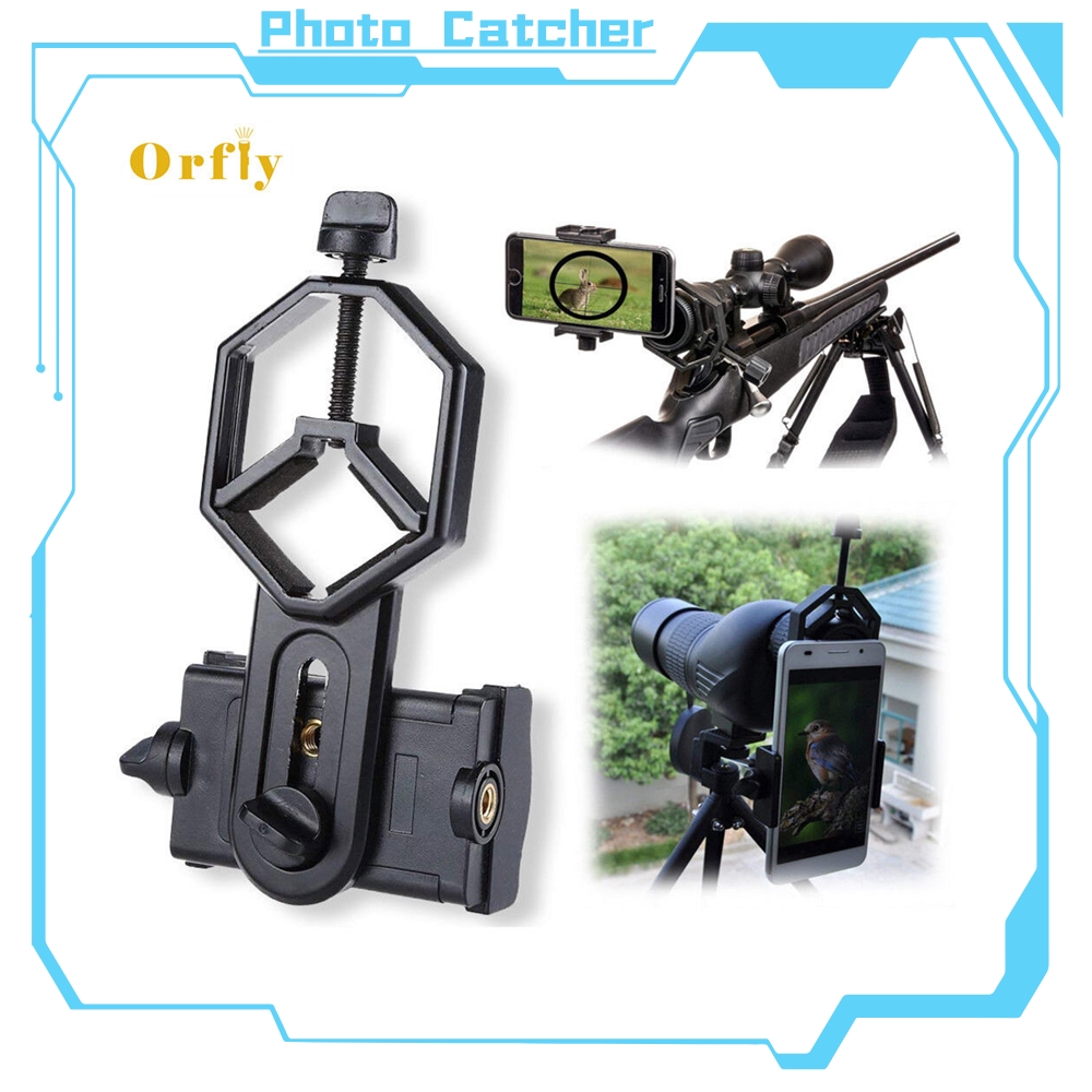 【HOT】 Mobile Phone Holder Clamp Spotting Scope Cellphone Adapter Mount.