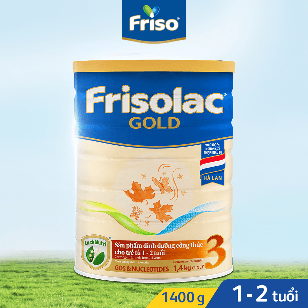 Sữa bột Frisolac Gold 3 1.4kg/ 850g(Mới)