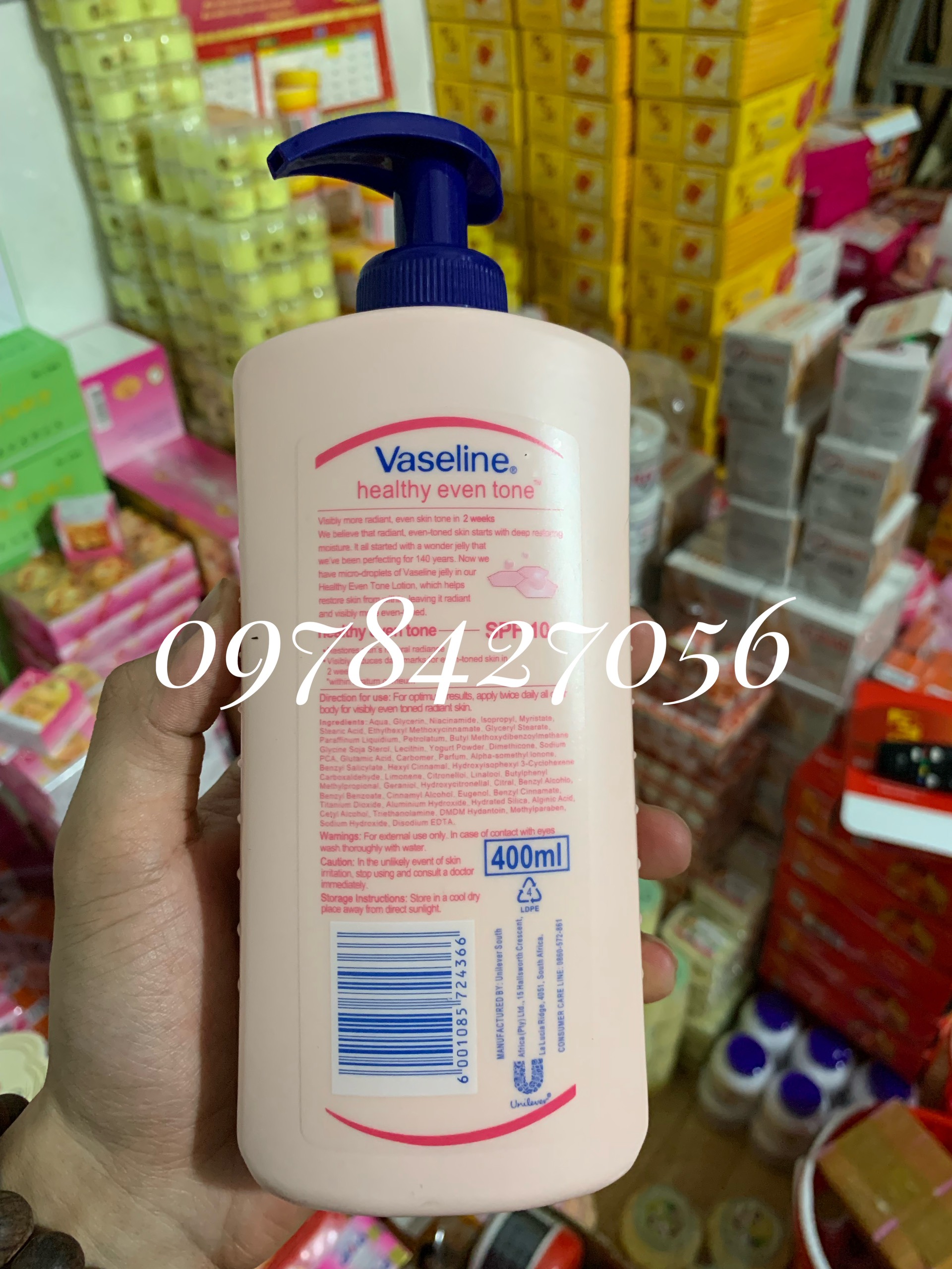 Dưỡng thể vaseline 400ml Thái Lan