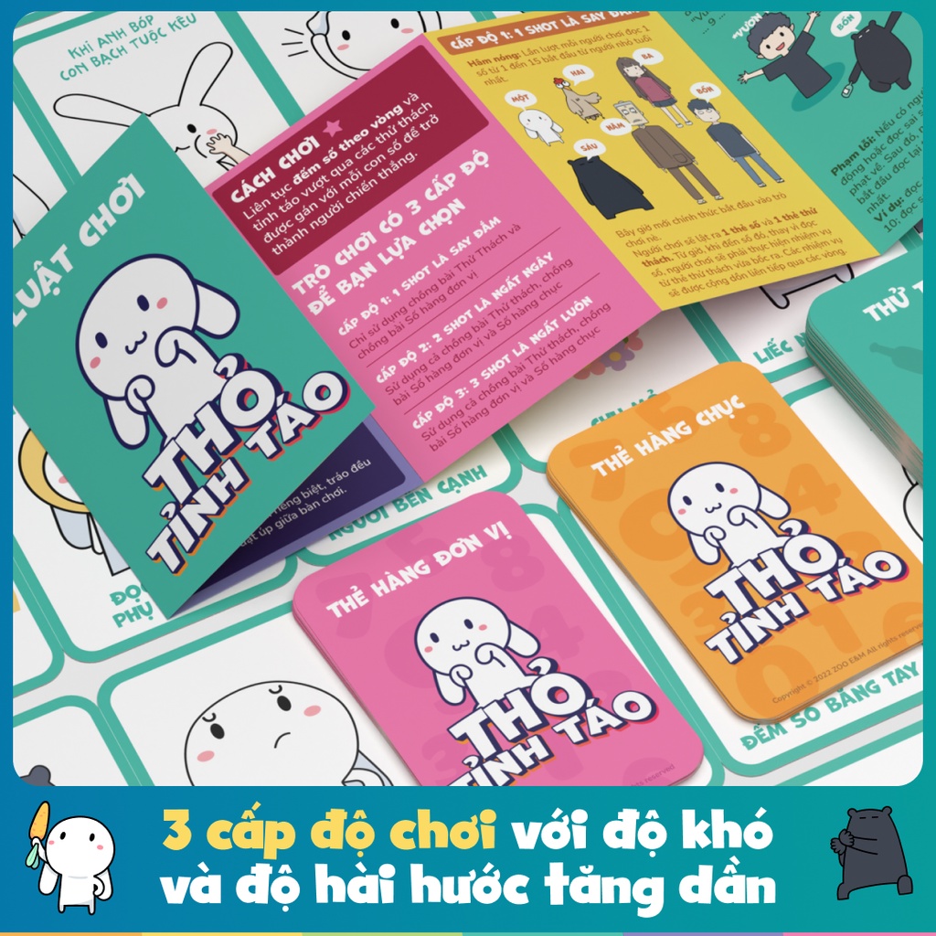 Board Game THỎ TỈNH TÁO
