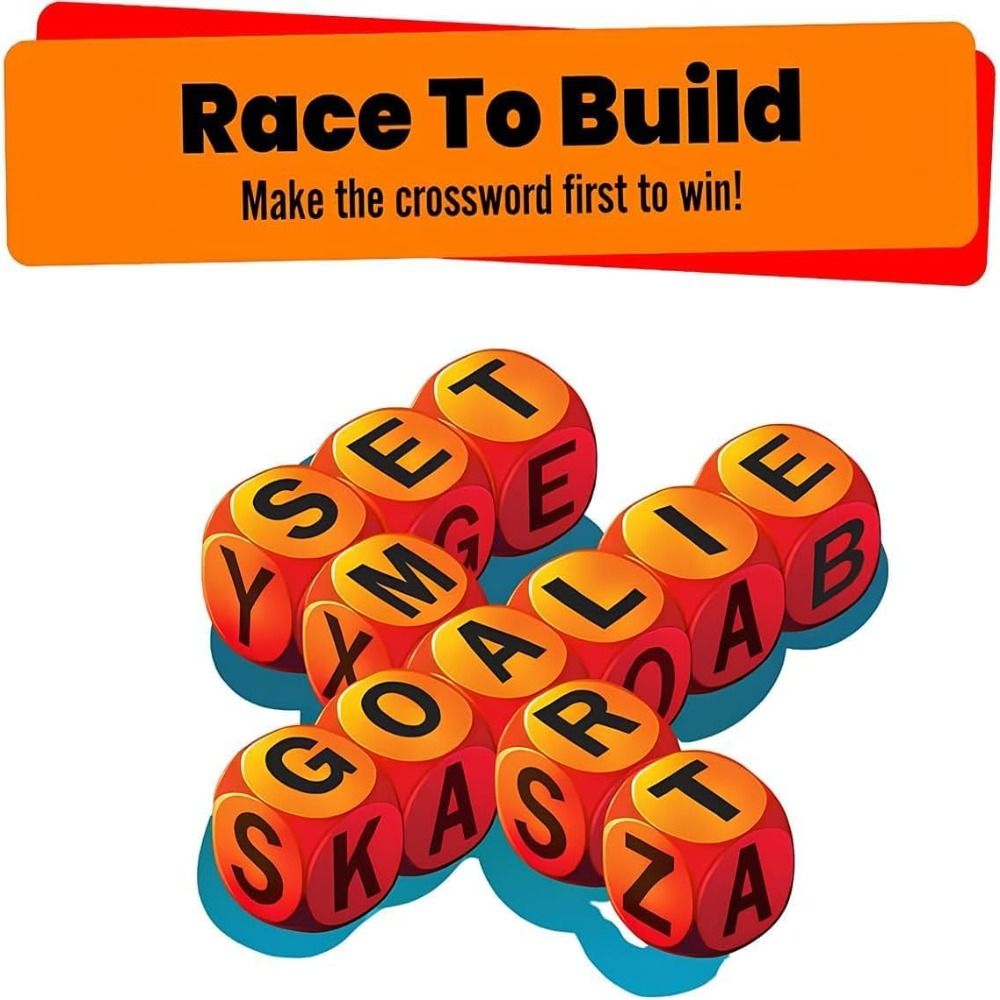 Fun Fast-Paced Scrambled Dice Word Game 1-5 Players Brain Exercise ...