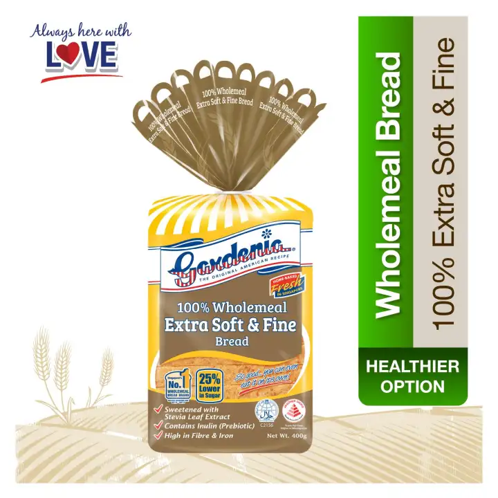 Gardenia Super 100 Fine And Soft Wholemeal Sliced Bread Lazada Singapore