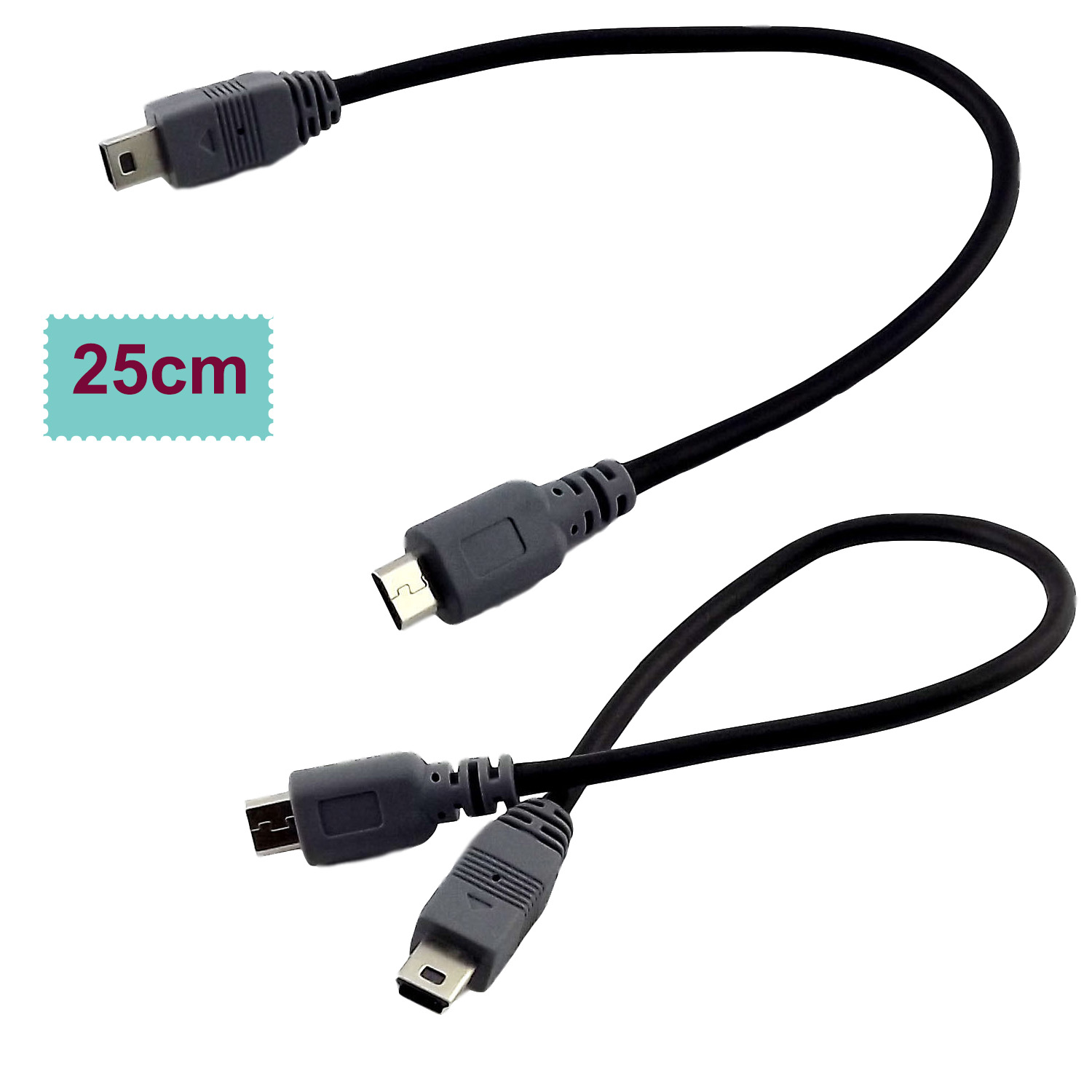 %E3%80%90VogueVenture%E3%80%911pc%20Mini%20USB%20Type%20B%205%20Pin%20Male%20To%20Micro%20B%20Male%205%20Pin%20Converter%20OTG%20Adapter%20Lead%20Data%20Cable%2025cm%20-%20Image%202