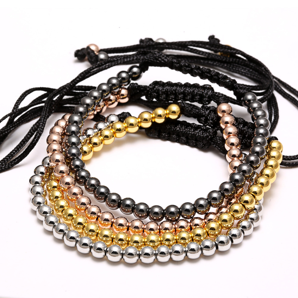Rinhoo%20Handmade%204MM%20Beads%20Balls%20Braided%20Macrame%20Charm%20Wrap%20Beaded%20Bracelet%20Bangles%20Adjustable%20Jewelry%20For%20-%20Image%203