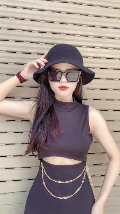 Đầm khoét eo đính dây xích ôm body 4 màu basic hot hit dễ phối đồ