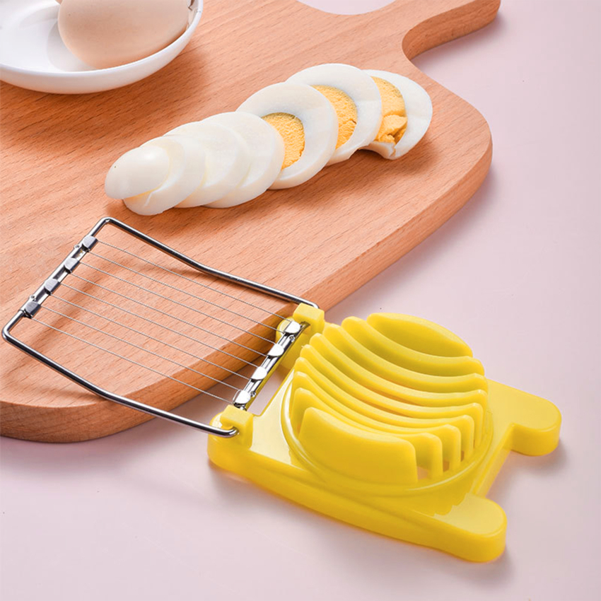 Home Kitchen Egg Cutter Stainless Steel Boiled Egg Slicer Multifunctional Egg Divider Creative Kitchen Accessories Gadget