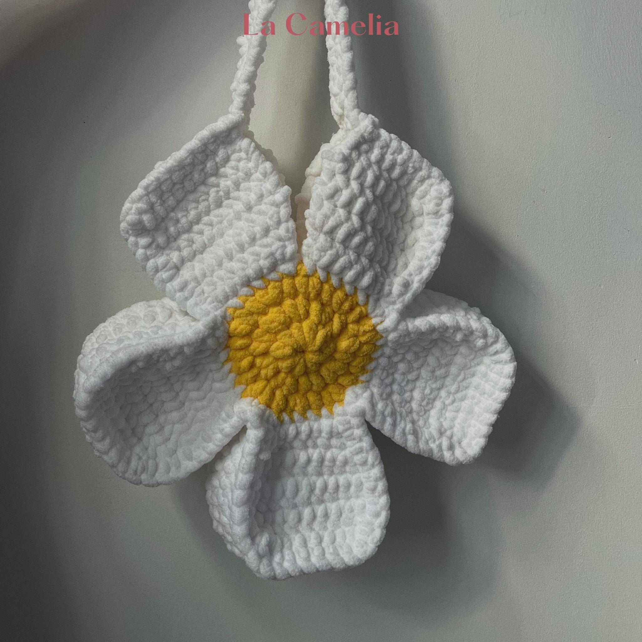 Túi len hoa cúc Daisy Crochet Bag