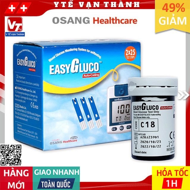 ✅ que thử đường huyết easy gluco | | -vt0764 - y tế vạn thành