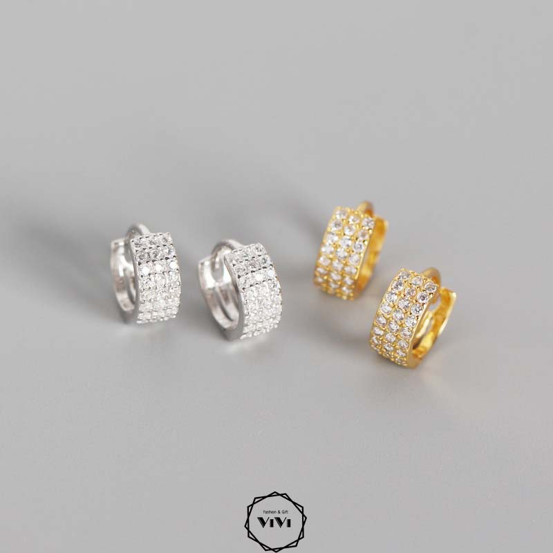 [KHUYÊN BẠC CAO CẤP] Bông tai bạc nam sát tai Noble – ViVi_Gift