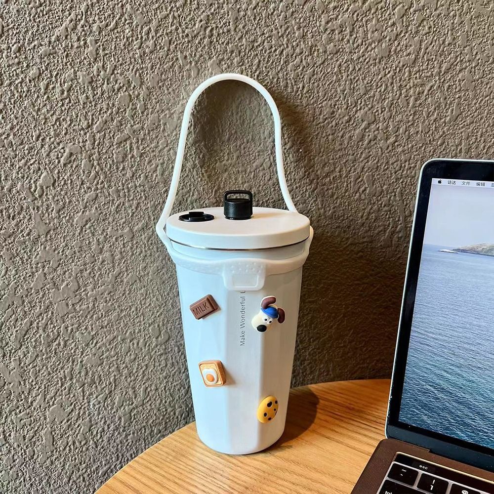 YEJIU5245 2Pcs Silicone Water Bottle Handle Keep Drinks Cold Leakproof Coffee Mug Accessory Durable Universal Insulated Tumblers for Tyeso 600ml/40oz Home Office Car