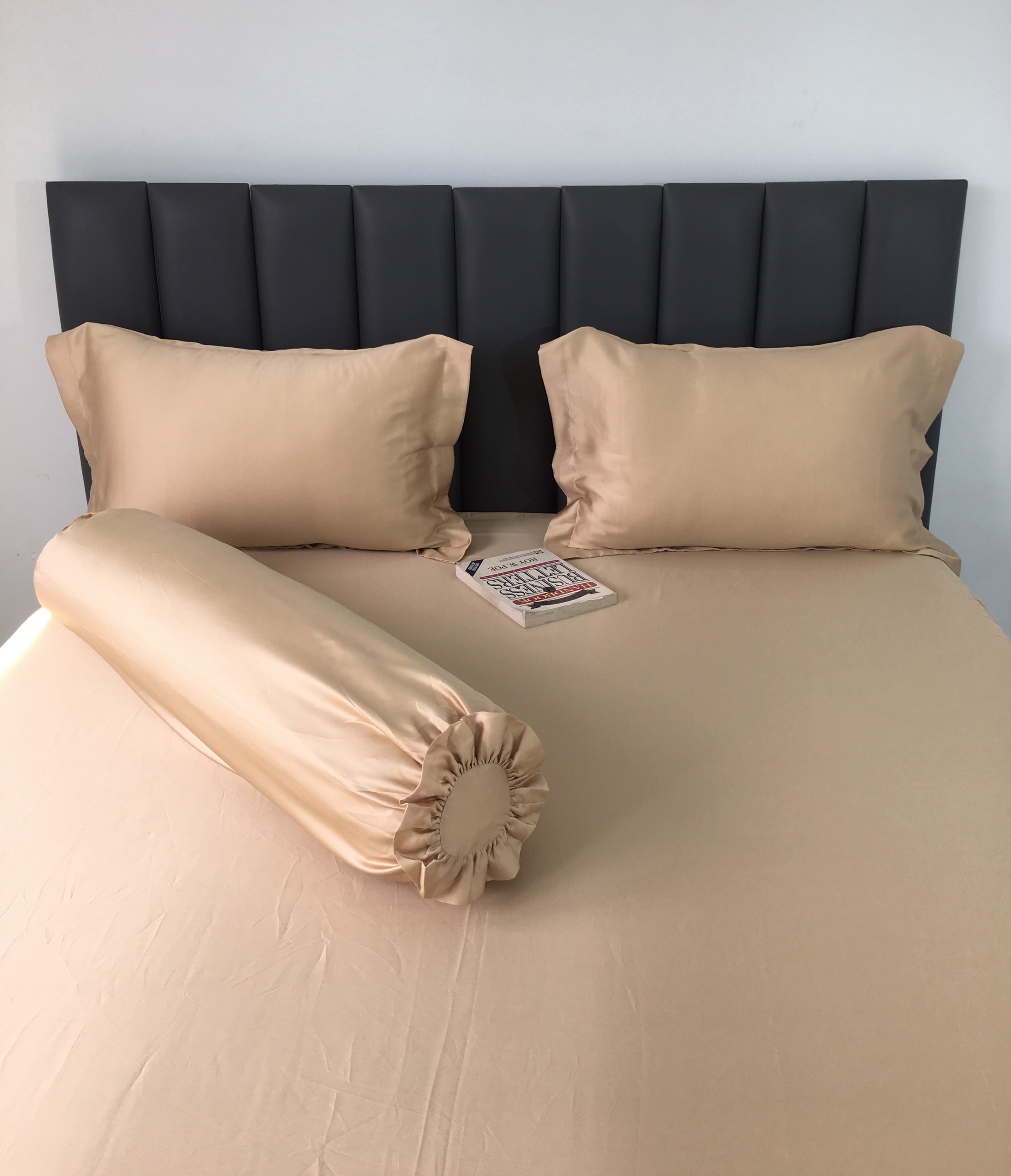 VỎ GỐI ÔM 100% TENCEL 60s MÀU TRƠN