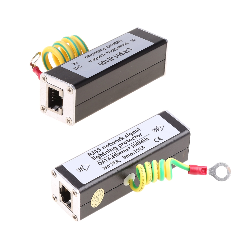 Mạng RJ45 giám sát thiết bị máy ảnh cho sét bảo vệ chống đột biến điện