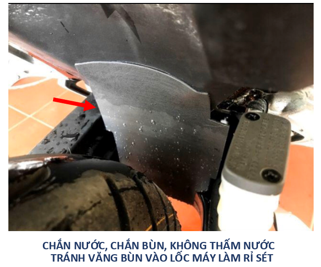 Miếng dán chắn bùn phuộc sau xe Winner