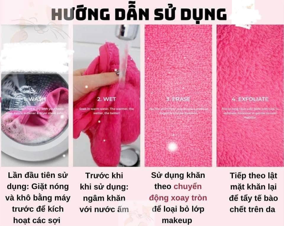 Set khăn tẩy trang Make Up Eraser 7 day USA