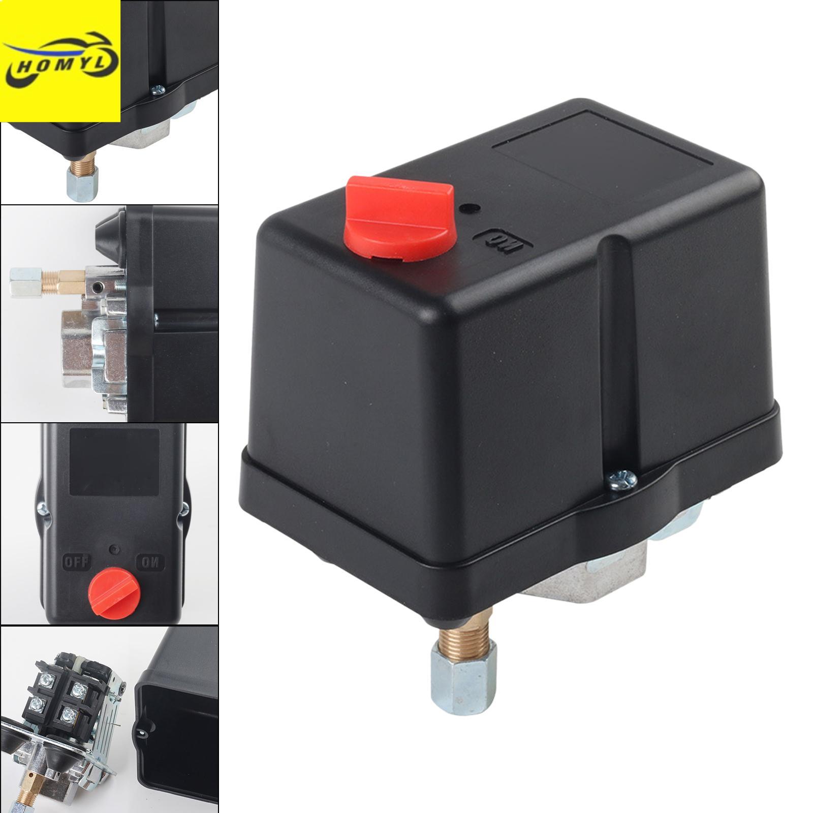 Homyl Pneumatic Air Compressor Pressure Switch Easy to Install Single Hole