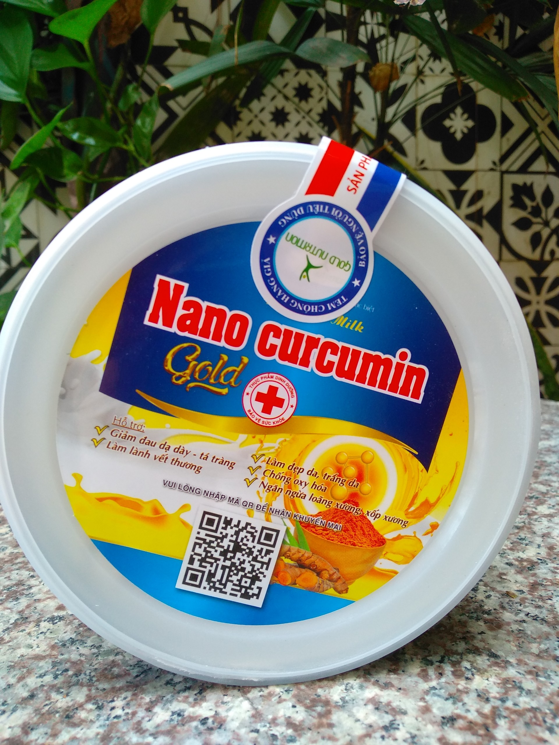 (Combo 2hộp 900g) Sữa nghệ Nano Curcumin Gold.Date 2027