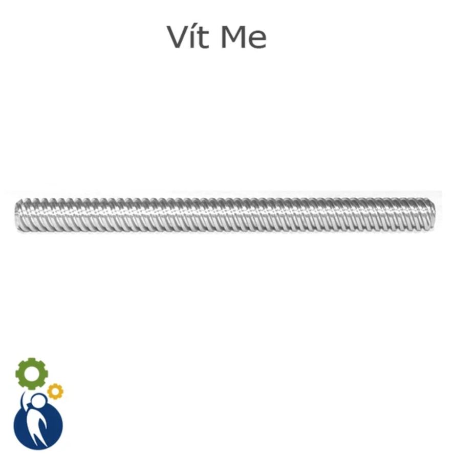 Thanh Vít Me bước 8 đường kính thanh 8mm dài 40cm