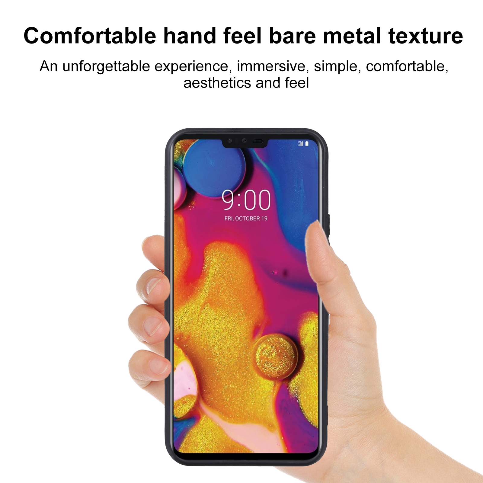 (Ready Stock)For LG V40 ThinQ TPU Phone Case(Black)