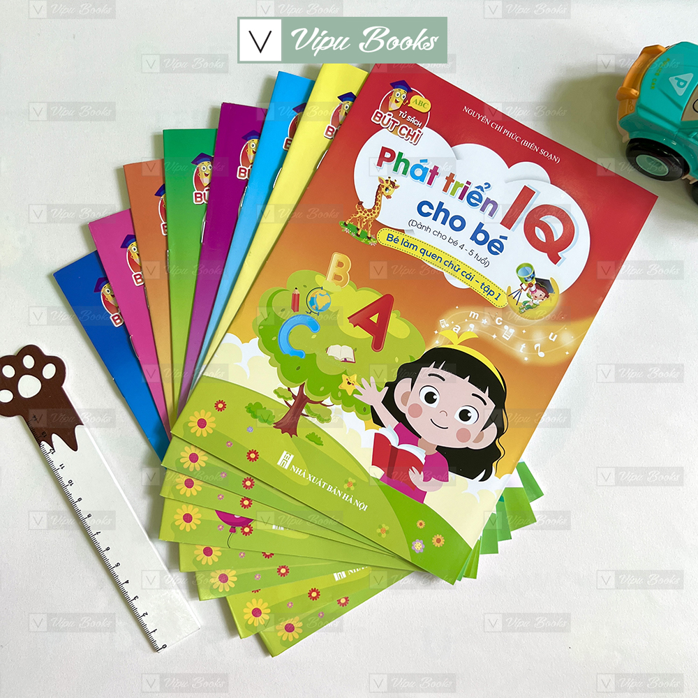 Sách - Phát Triển IQ Cho Bé - Dành Cho Bé 4-5 Tuổi (Túi 8 Cuốn)