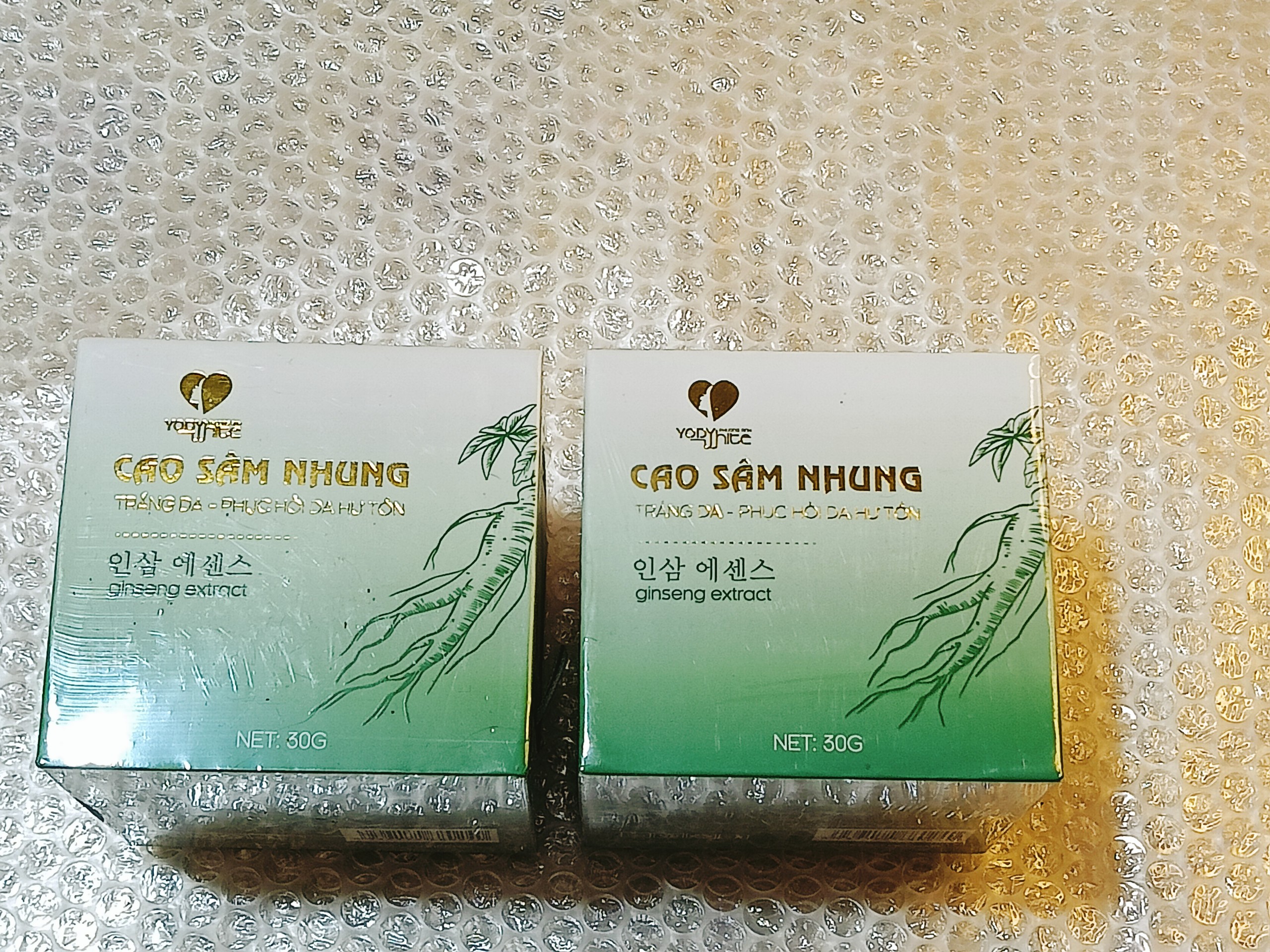 Cao Sâm Nhung dưỡng da phục hồi da Yody White Phương Anh