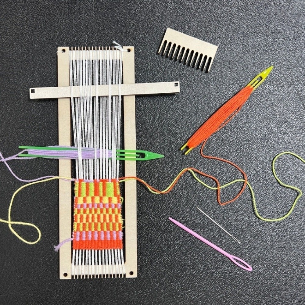 Loom Machine Simple Durable Wooden Mini Loom Machine Small Frame DIY Handcrafts Hand ...