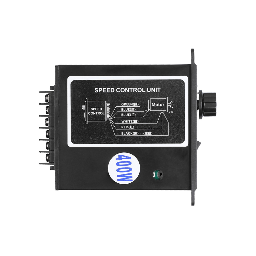 400W điều khiển tốc độ động cơ AC 220V 50Hz kỹ thuật số điều chỉnh vô cấp một pha điều khiển tốc độ động cơ 0-1450RPM Bộ điều tốc