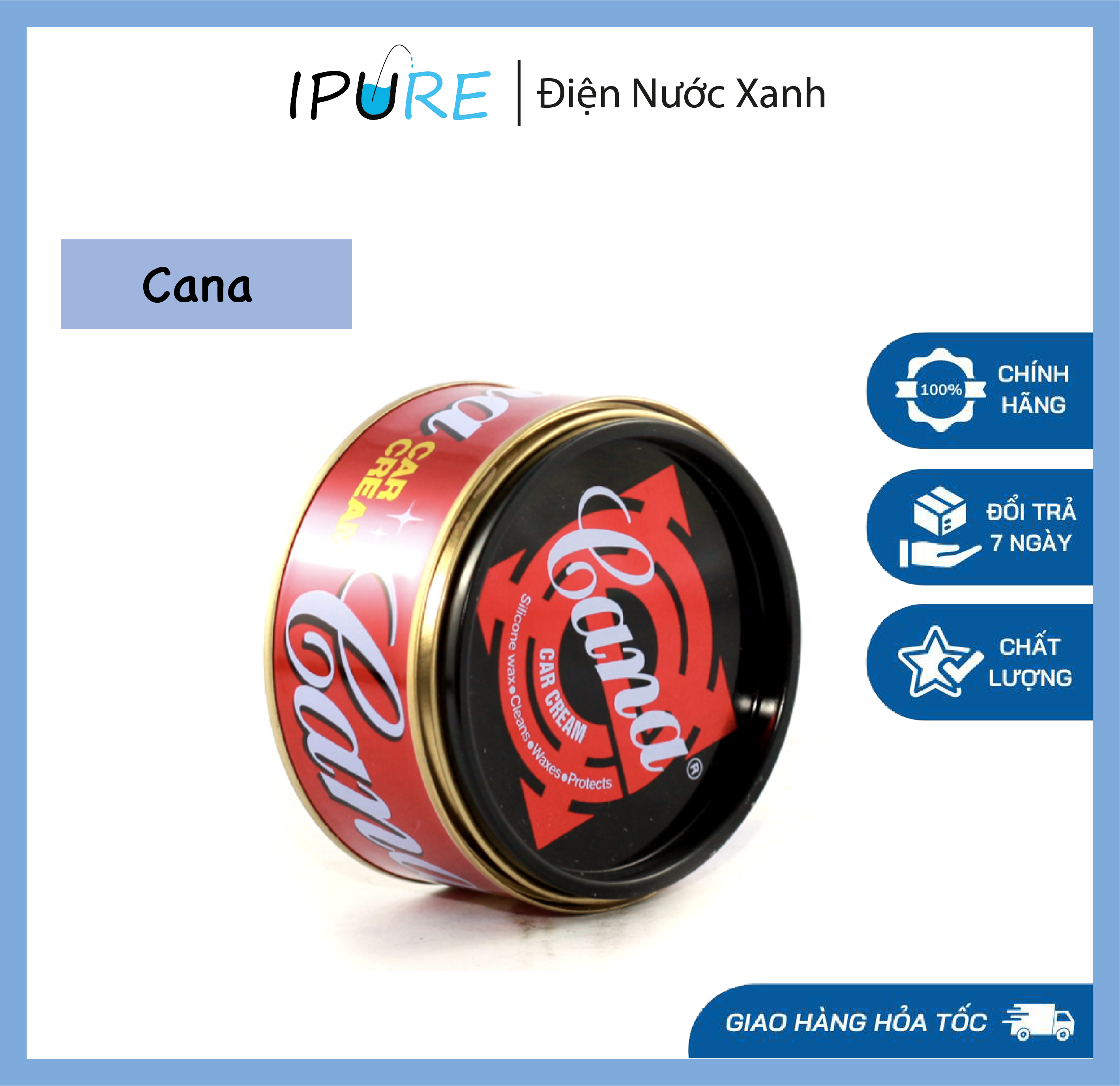 Kem đánh bóng xóa trầy xước sơn ô tô - xe máy cana car cream 100g - 220g - dnx ipure