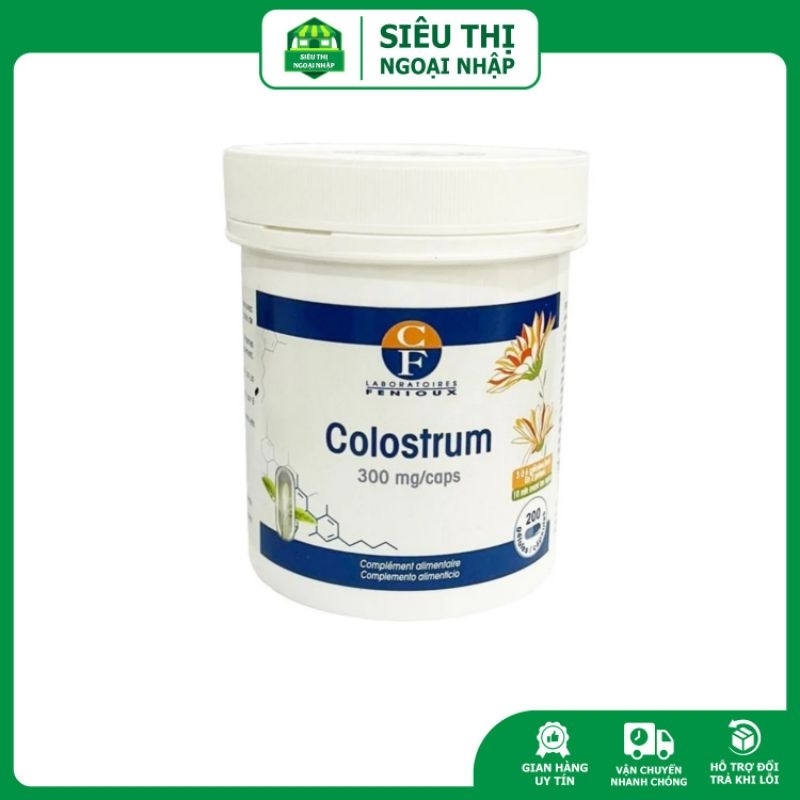 (Mẫu mới ƞhất) Sữa non Pháp Fenioux Colostrum hộp 200 viên