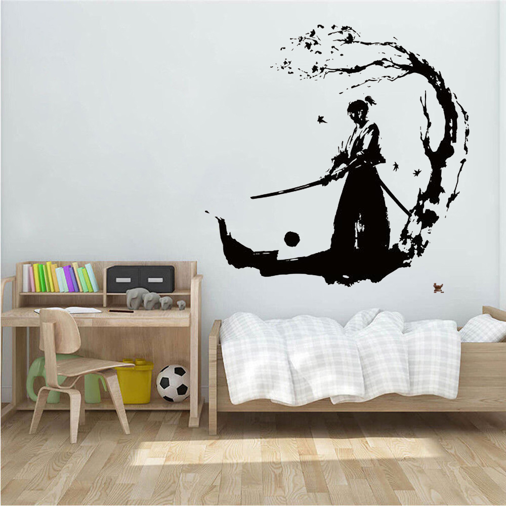 %E3%80%90Folio%20&%20Light%E3%80%91Ninja%20Vinyl%20Decal%20Samurai%20Wall%20Sticker%20Warrior%20For%20Boys%20Home%20Decor%20Room%20Decals%20Removable%20Art%20Wallpaper%20-%20Image%205