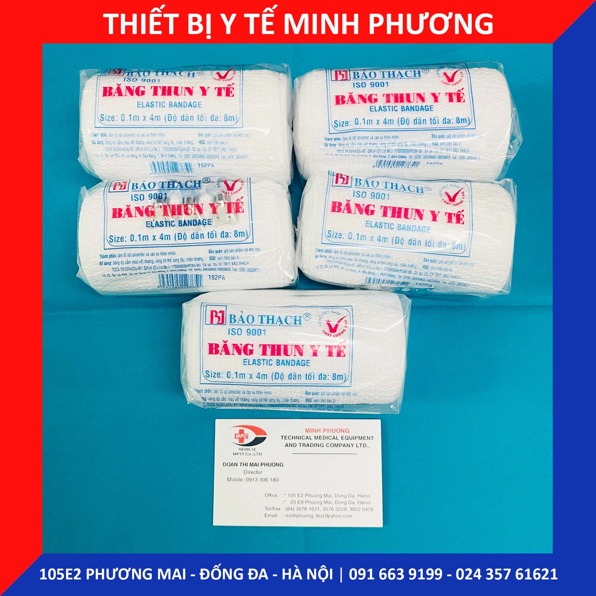 Băng thun y tế các size Bảo Thạch