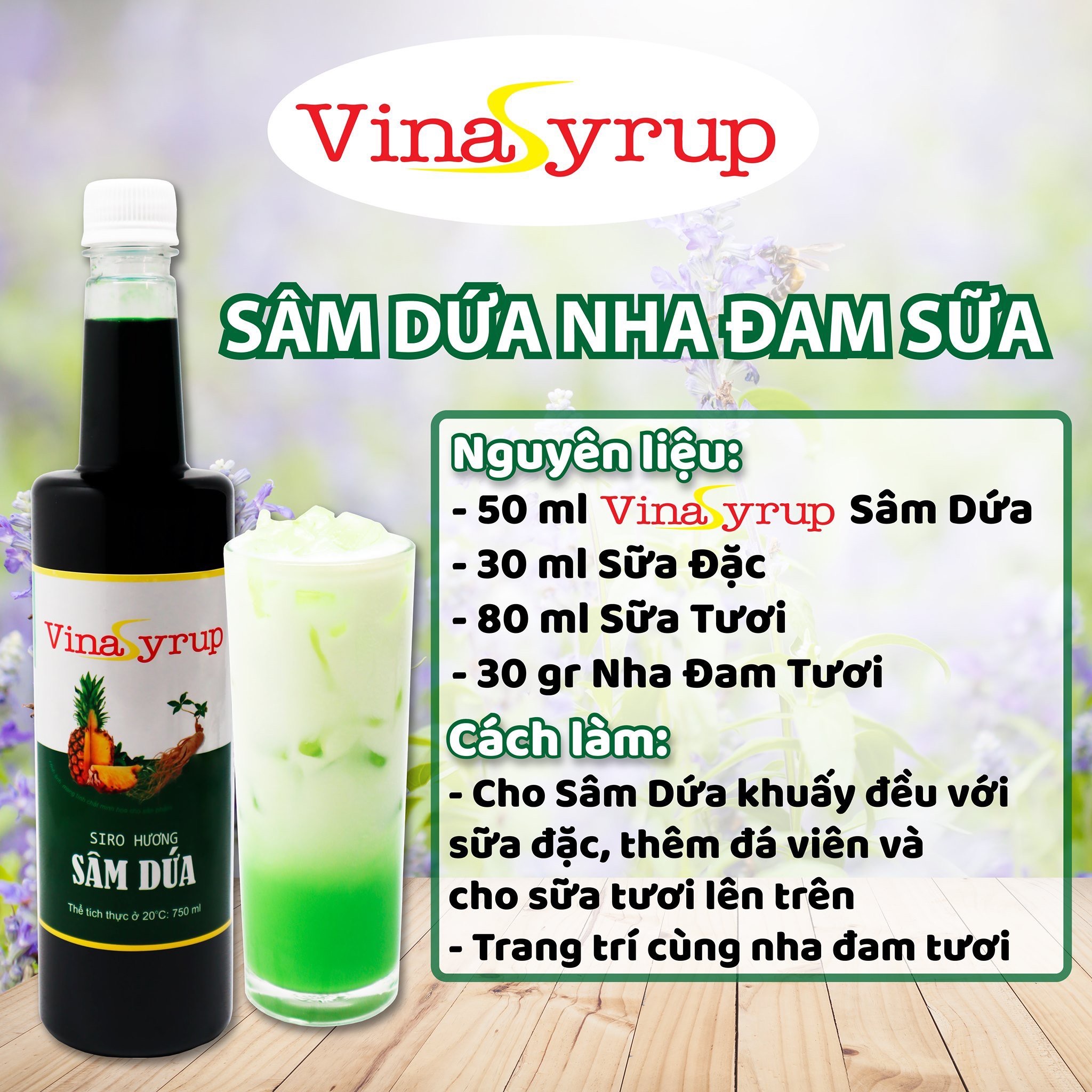 Sâm Dứa Vinasyrup 750ml - Siêu Hot
