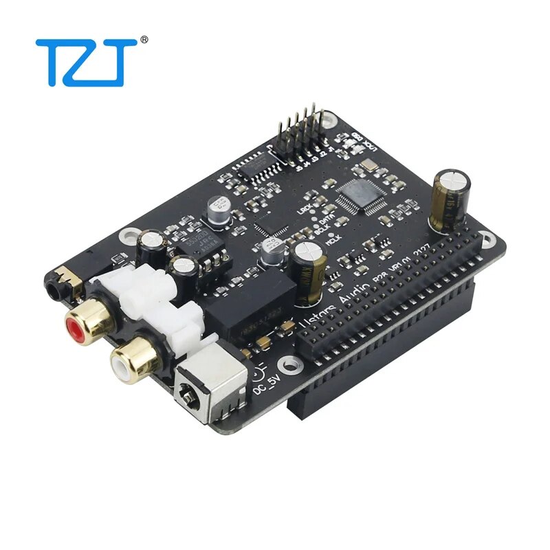 Tzt ustars âm thanh R28 âm thanh kỹ thuật số Bảng Giải mã DAC Board IIS Hifi 384k dsd256 cho Raspberry Pi