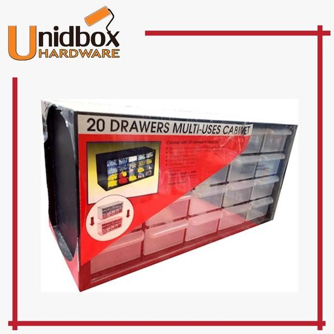 20 Drawers Multi Uses Box Drawer/Toolbox/Plastic/Small