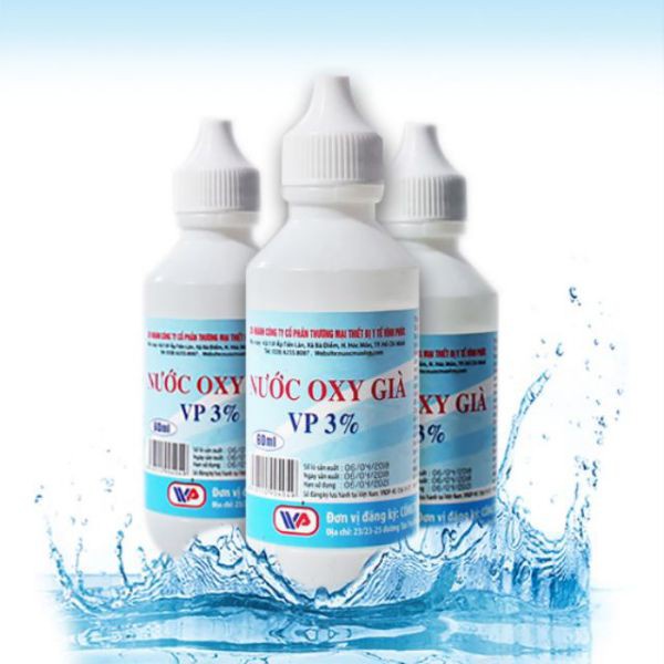 Nước oxy già vĩnh phúc giúp sát khuẩn vết thương 60ml