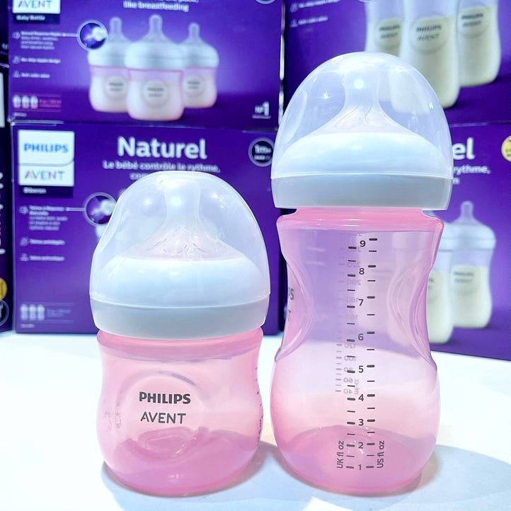 Bình Philips Avent Natural 125ml/ 260ml / 330ml núm tuỳ chọn [Mẫu mới]
