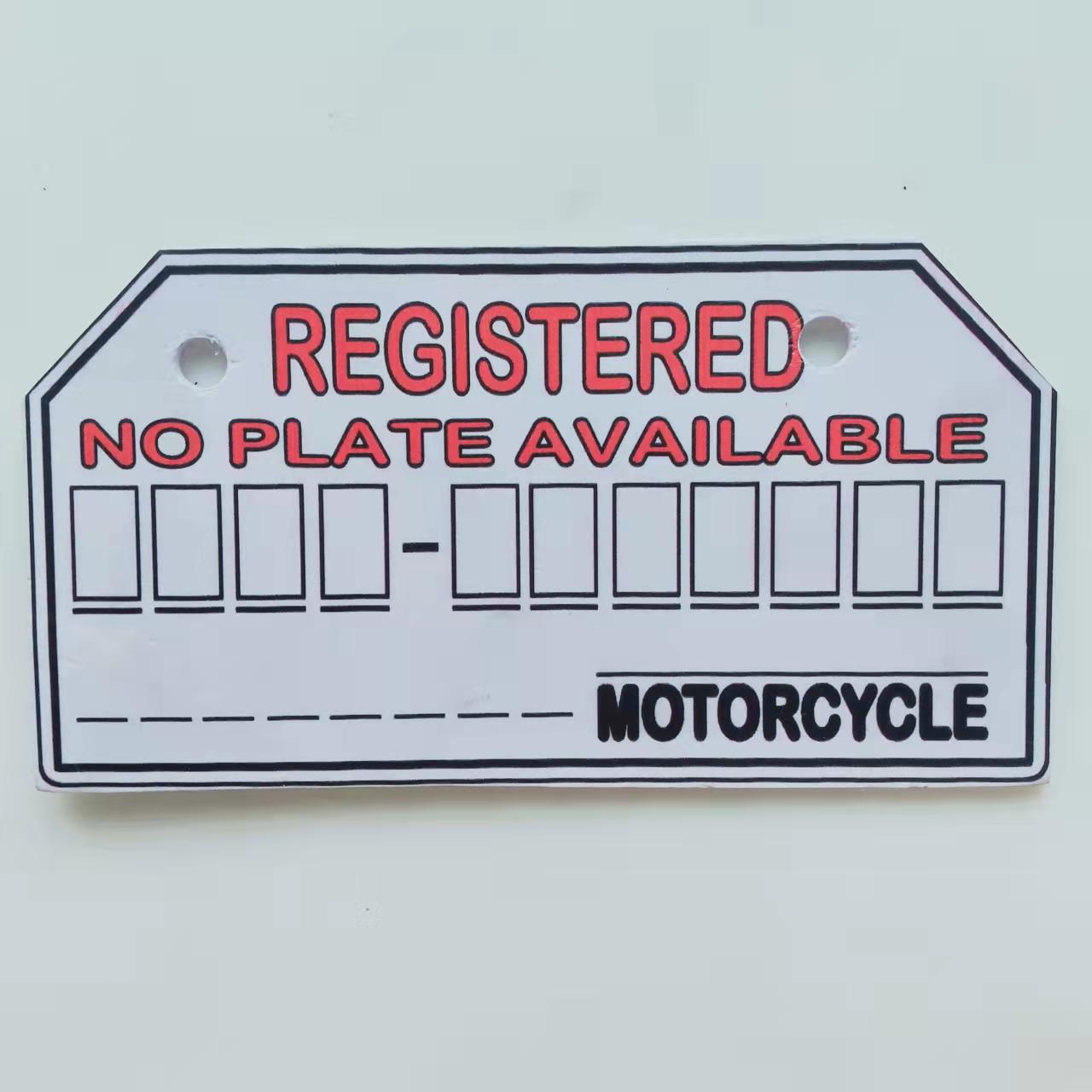 COD MOTORCYCLE REGISTERED PLATE NUMBER Lazada PH